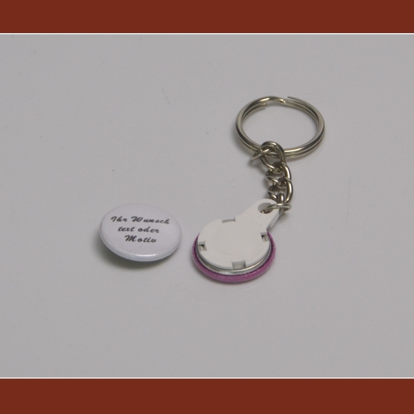 Buttons with key chain
